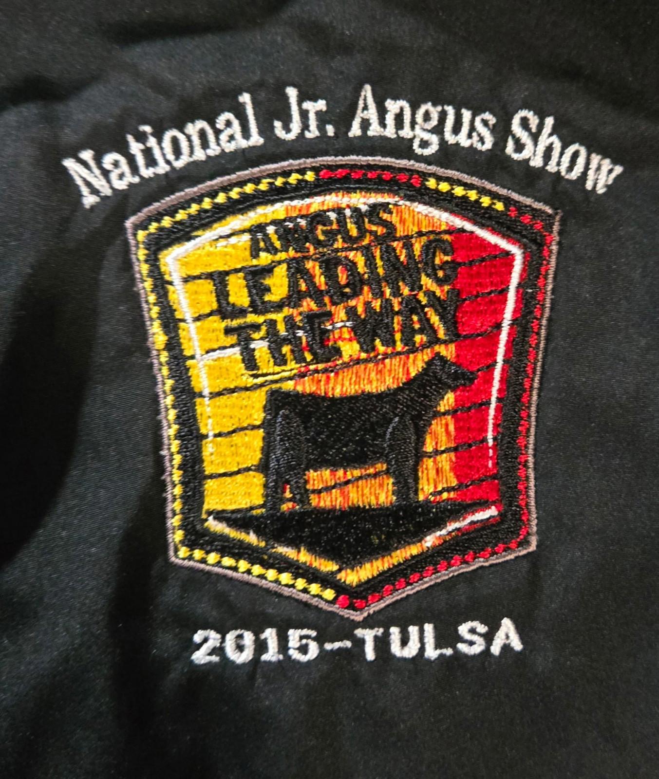 National Junior Angus Show Tulsa 2015 pullover jacket L