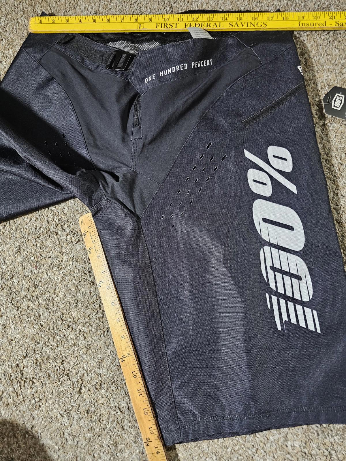 100% Mens 36 Downhill Cool R-Core Mountain Bike Shorts Black