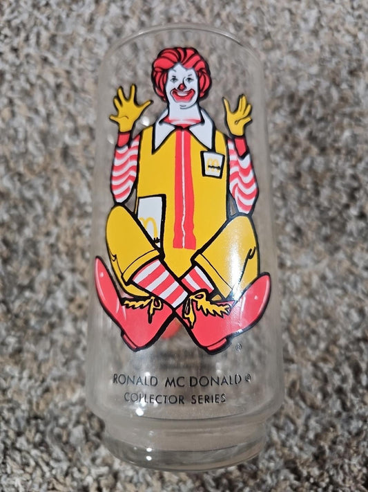 Vintage Ronald McDonald Collector's Series Glass Cup 1977