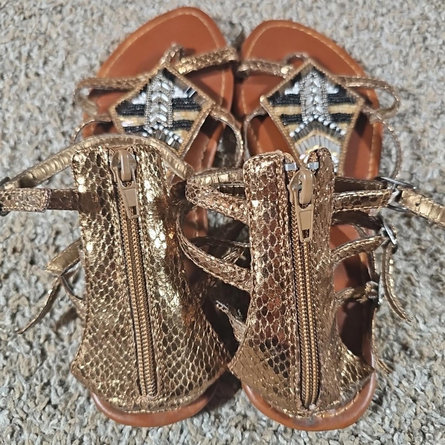 Union Bay Bead Strappy Sandals 318-80-84 Sz 8.5M