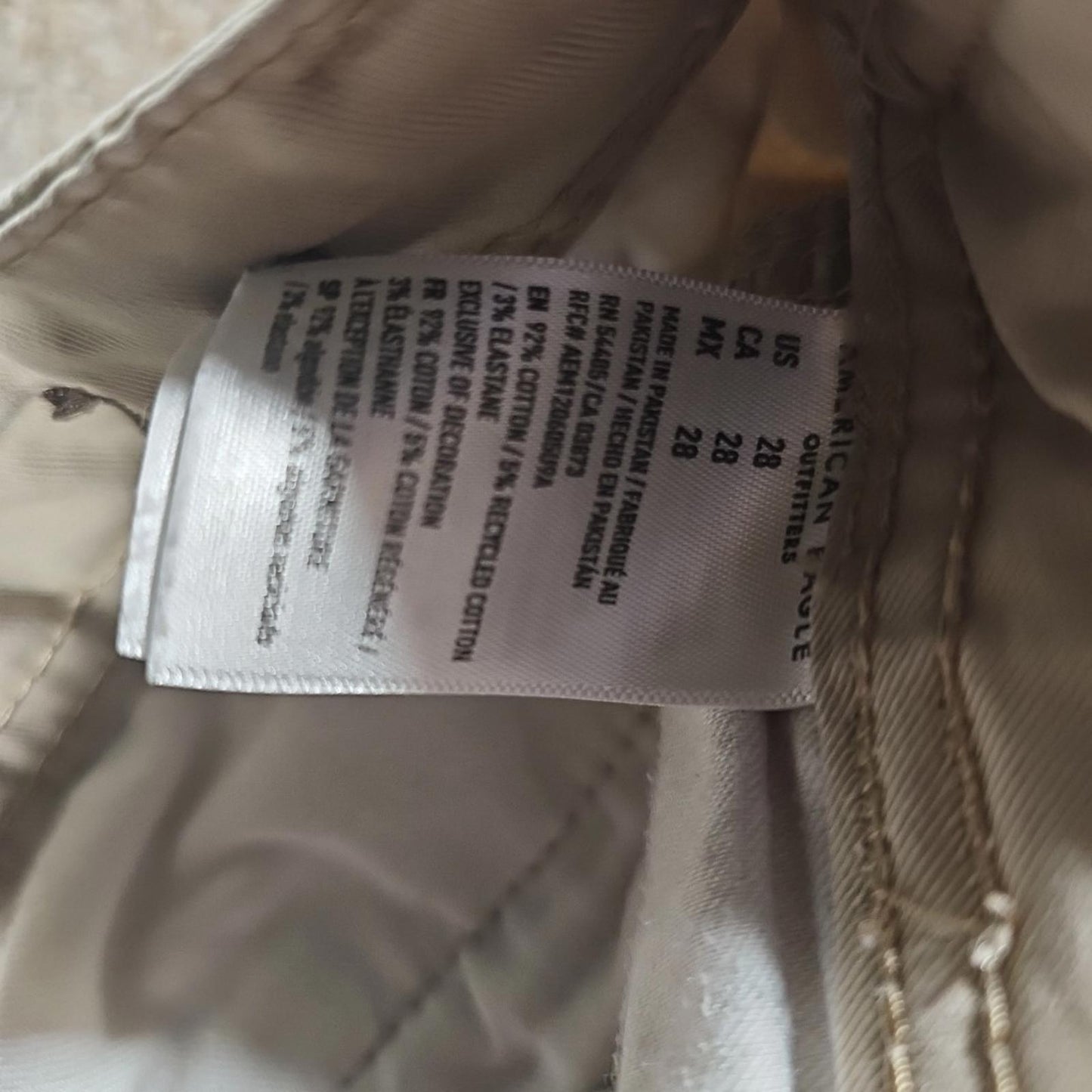 American Eagle Flex Cargo Shorts Sz 28