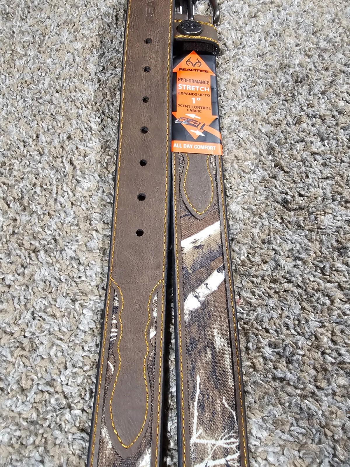 Realtree bonded leather camo belt XL 42-44 NWT