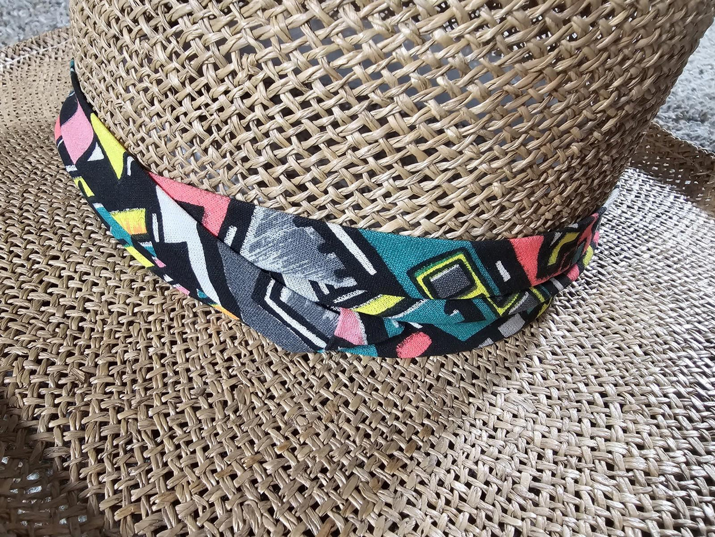 Vintage Eddy Brothers Straw Hat Made In USA S/M