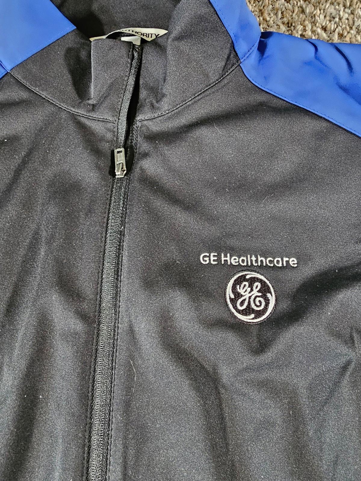 GE Healthcare port authority full zip jacket Large