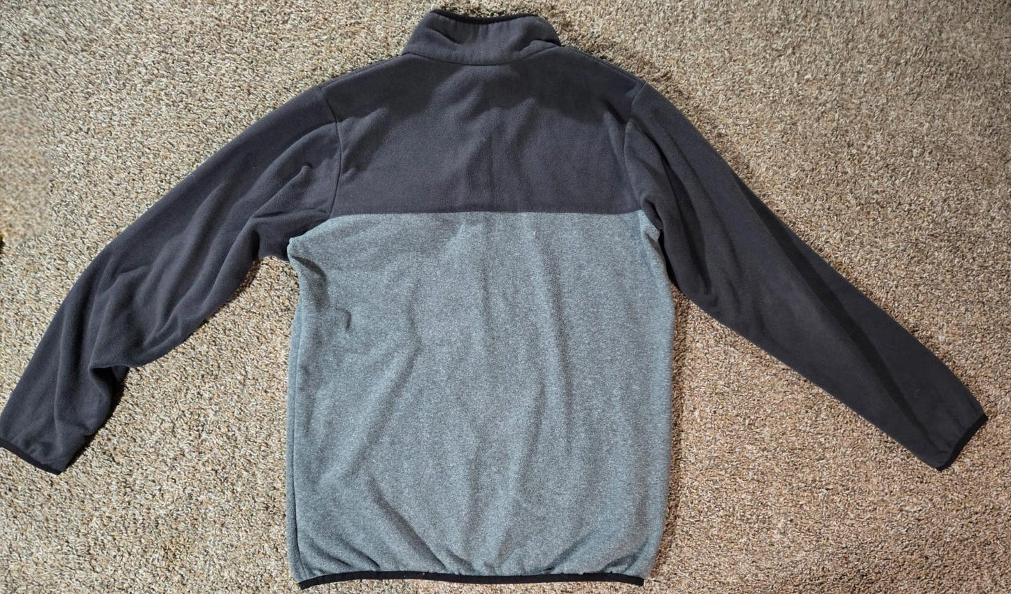 Columbia Sweater Men S Gray Hiking Fleece Sweatshirt Henley