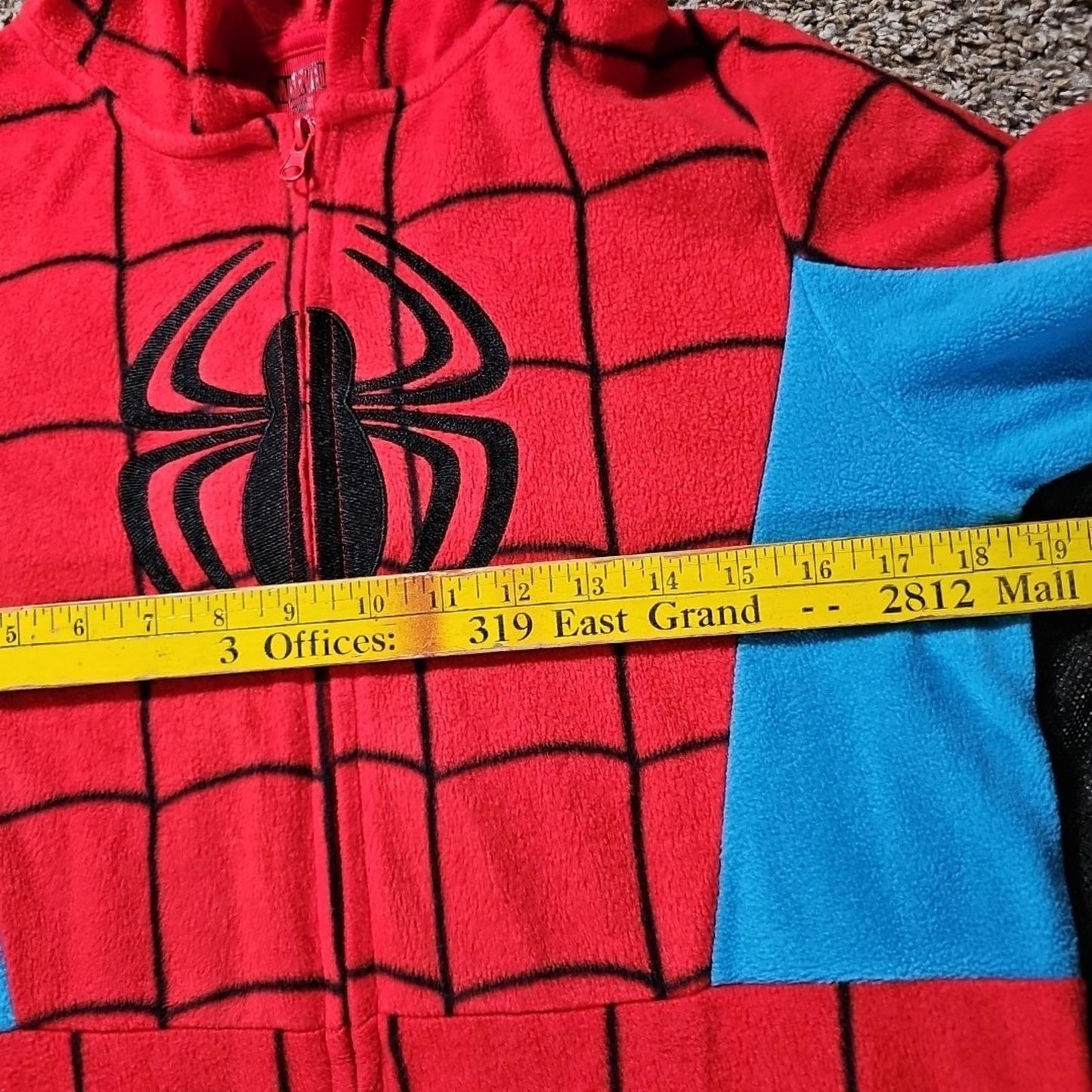 Marvel Spider-Man Superhero Kids Hooded Pajamas Suit L 12-14