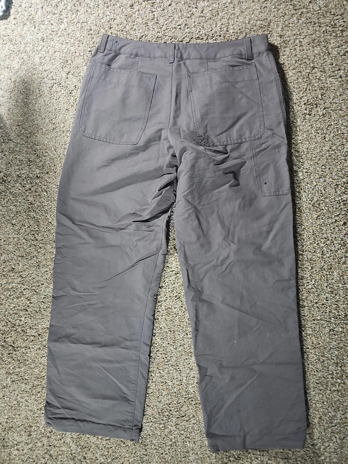 Isis Sz 10 Nylon Gray Outdoor Pants