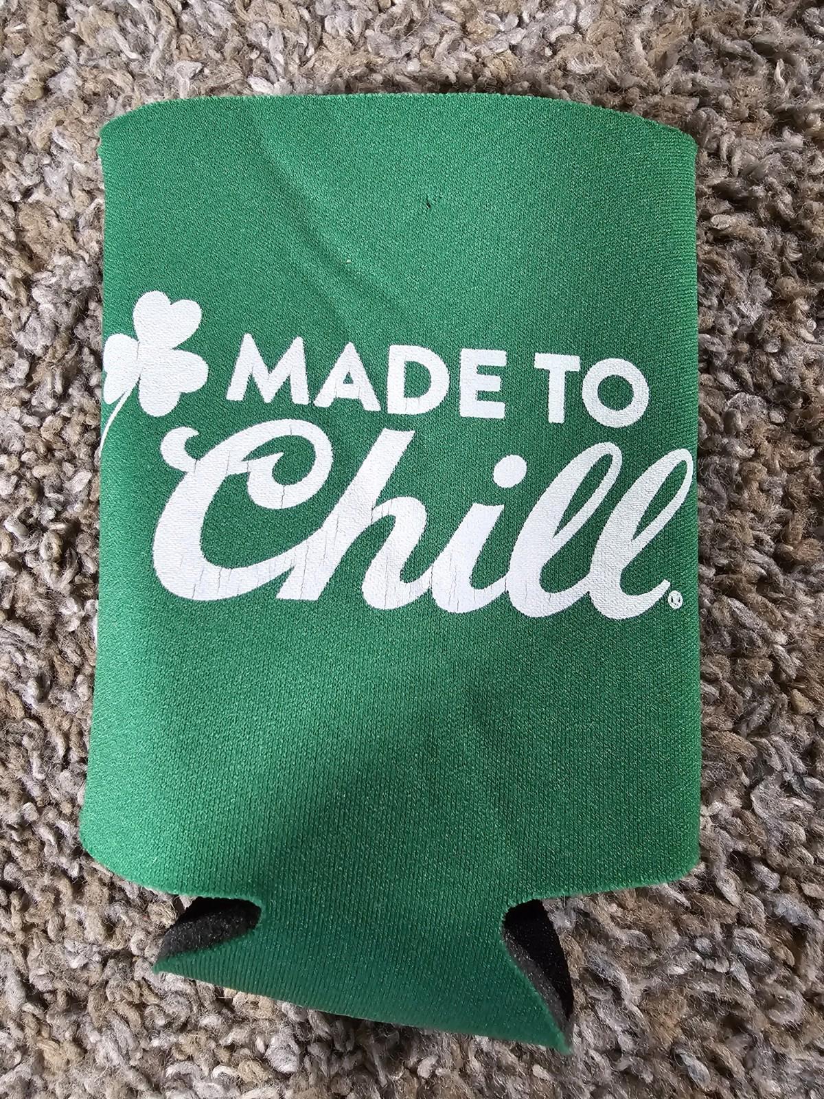 Coors Light Made To Chill St Pattys Day Holiday Green Beer Can Koozie