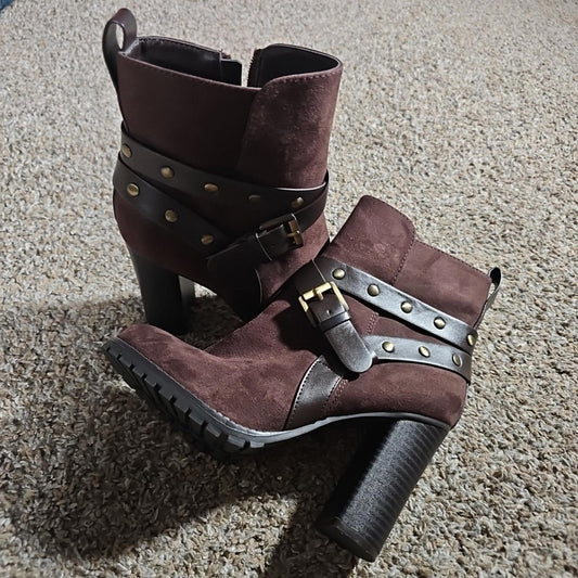 Apt. 9 Defined Comfort Manager Brown 6½ Faux Suede Boots