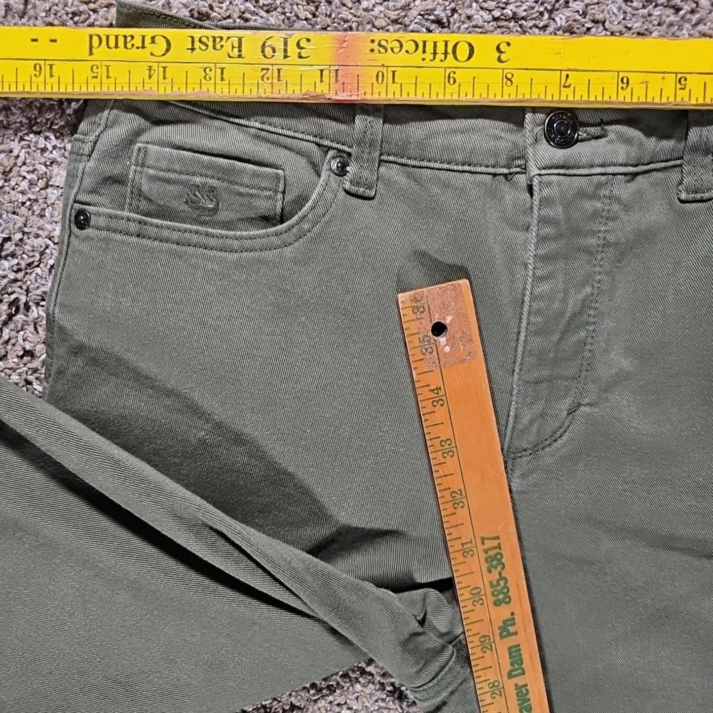 Gloria Vanderbilt Amanda Sz 8 Green Jeans