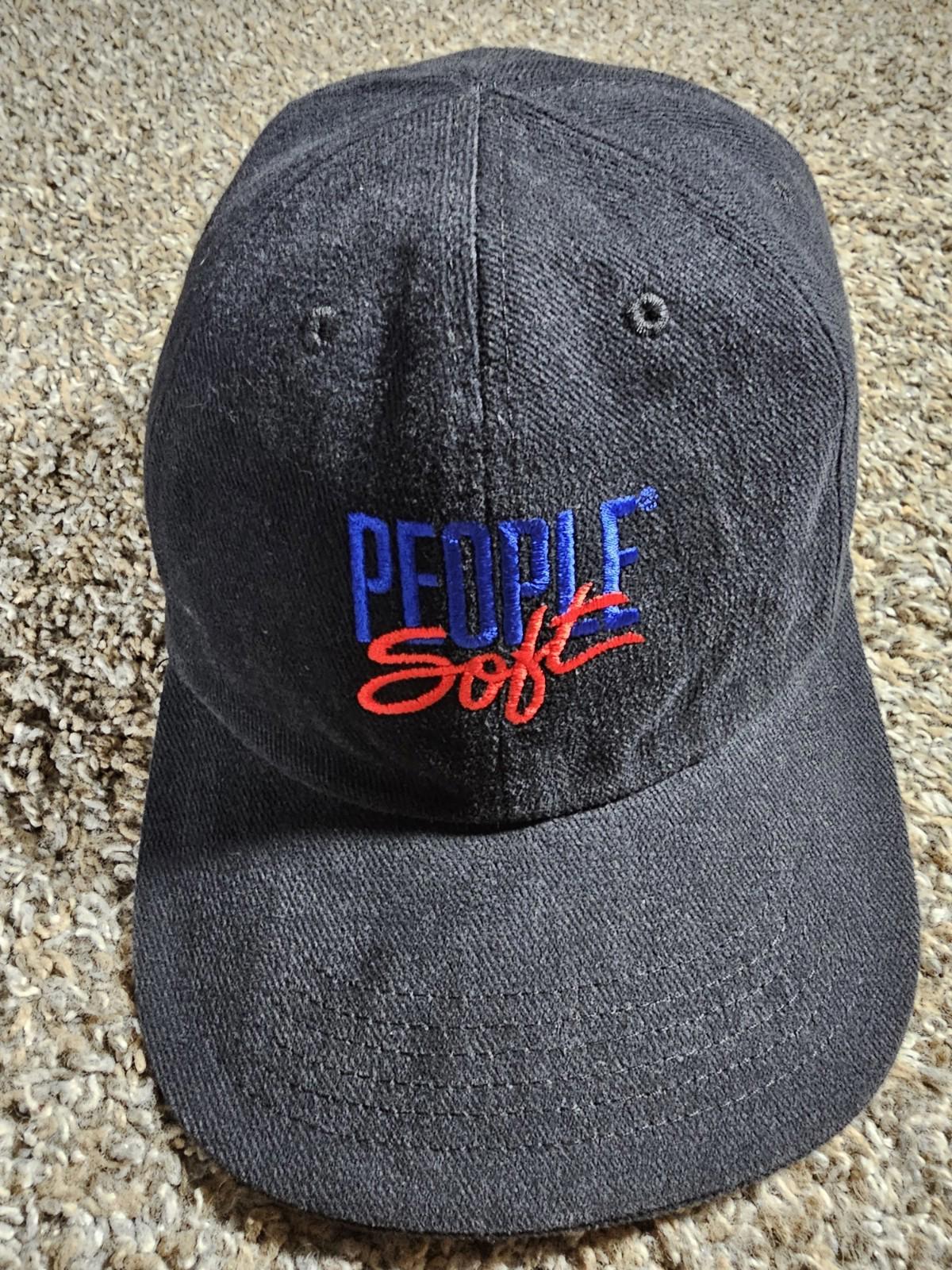Vintage PeopleSoft Reversible Strapback Hat Y2K Oracle