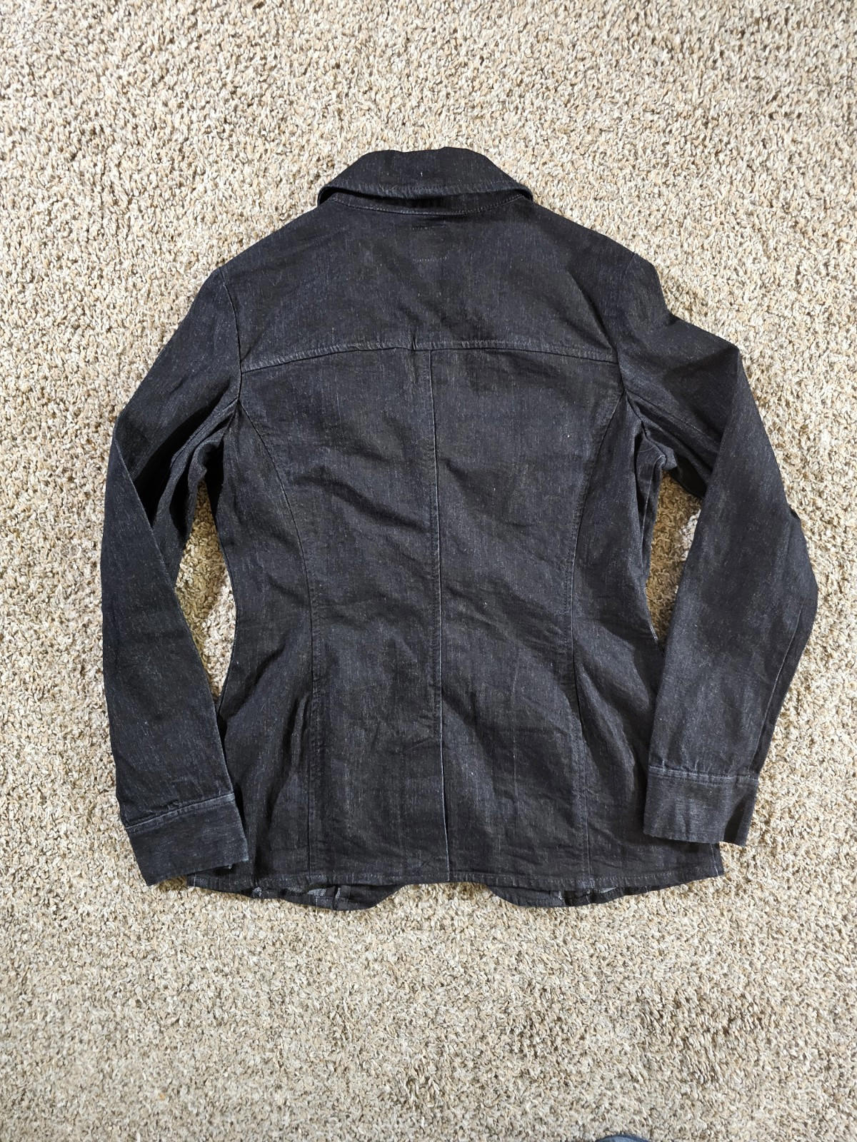 Jockey person to person Gray Black denim jacket 3 button S