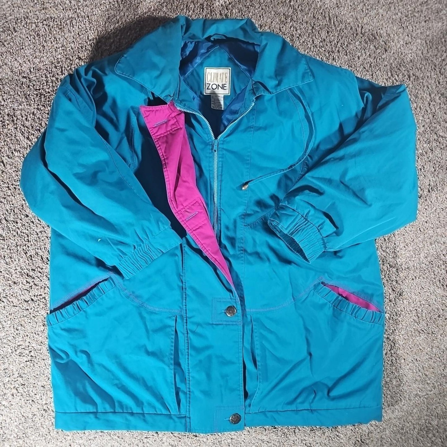 Climate Zone Size22/24 Winter Coat Vintage Missing Button