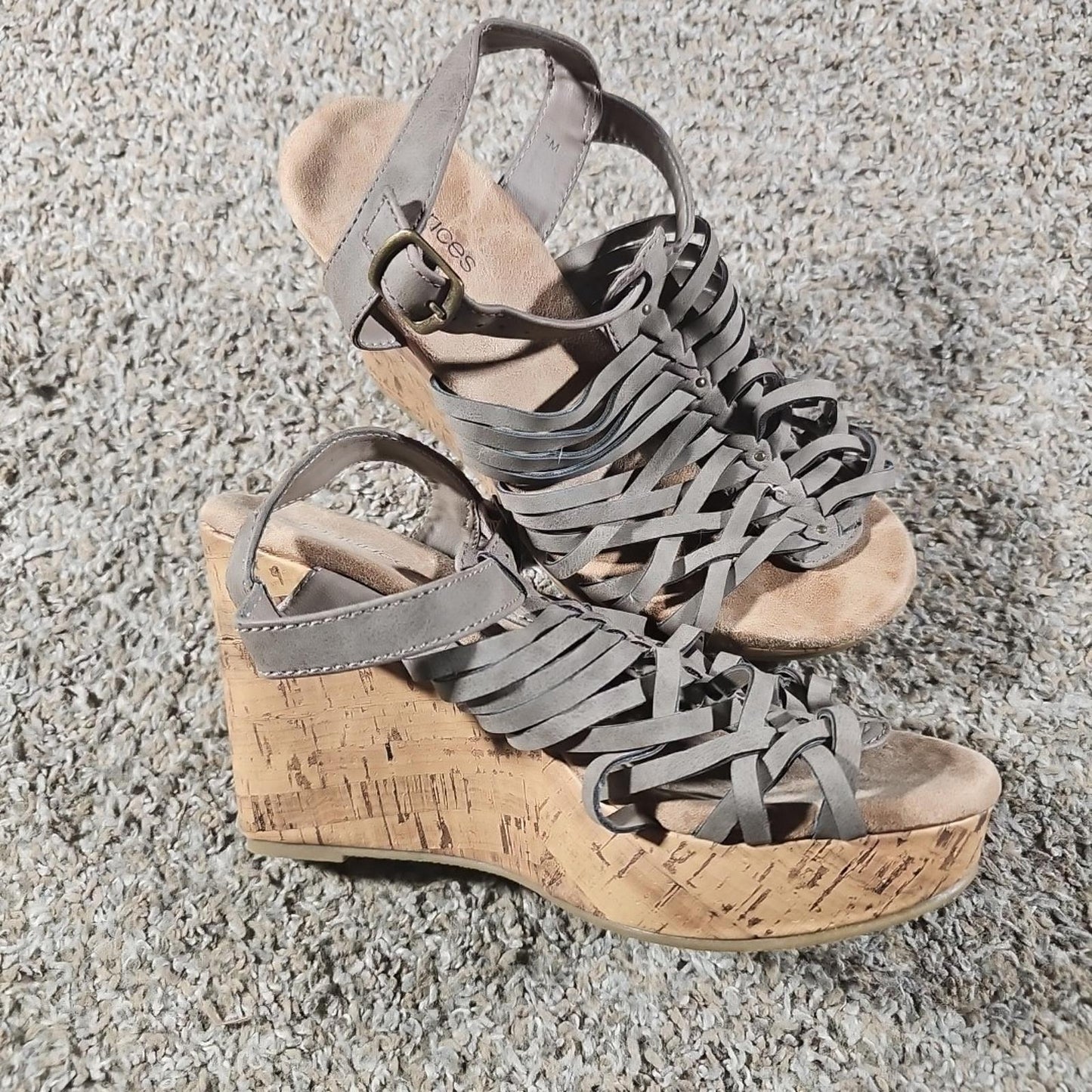 Maurices 66838 Jennifer Wedge Heel Sandals 7M