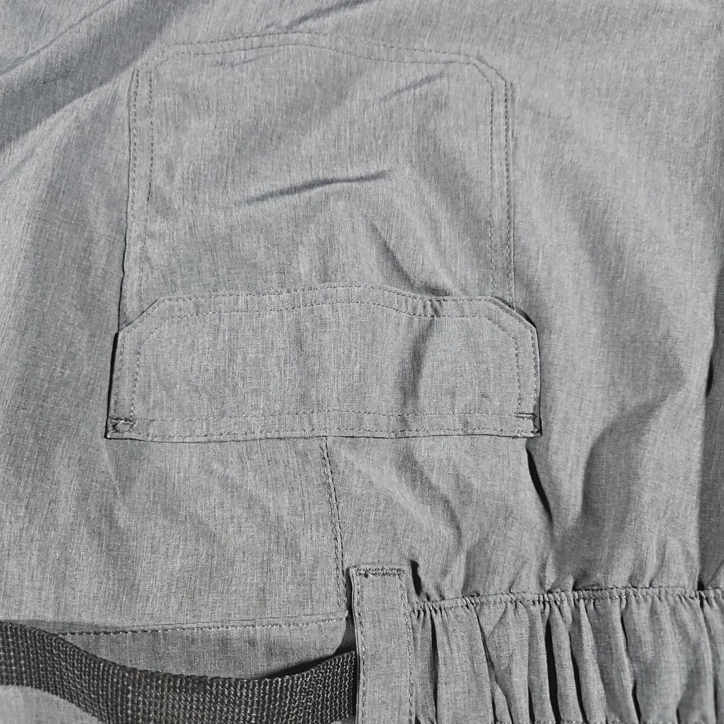 Croft & Barrow Relaxed Stretch Gray Belted Cargo Hiking Shorts Sz 50