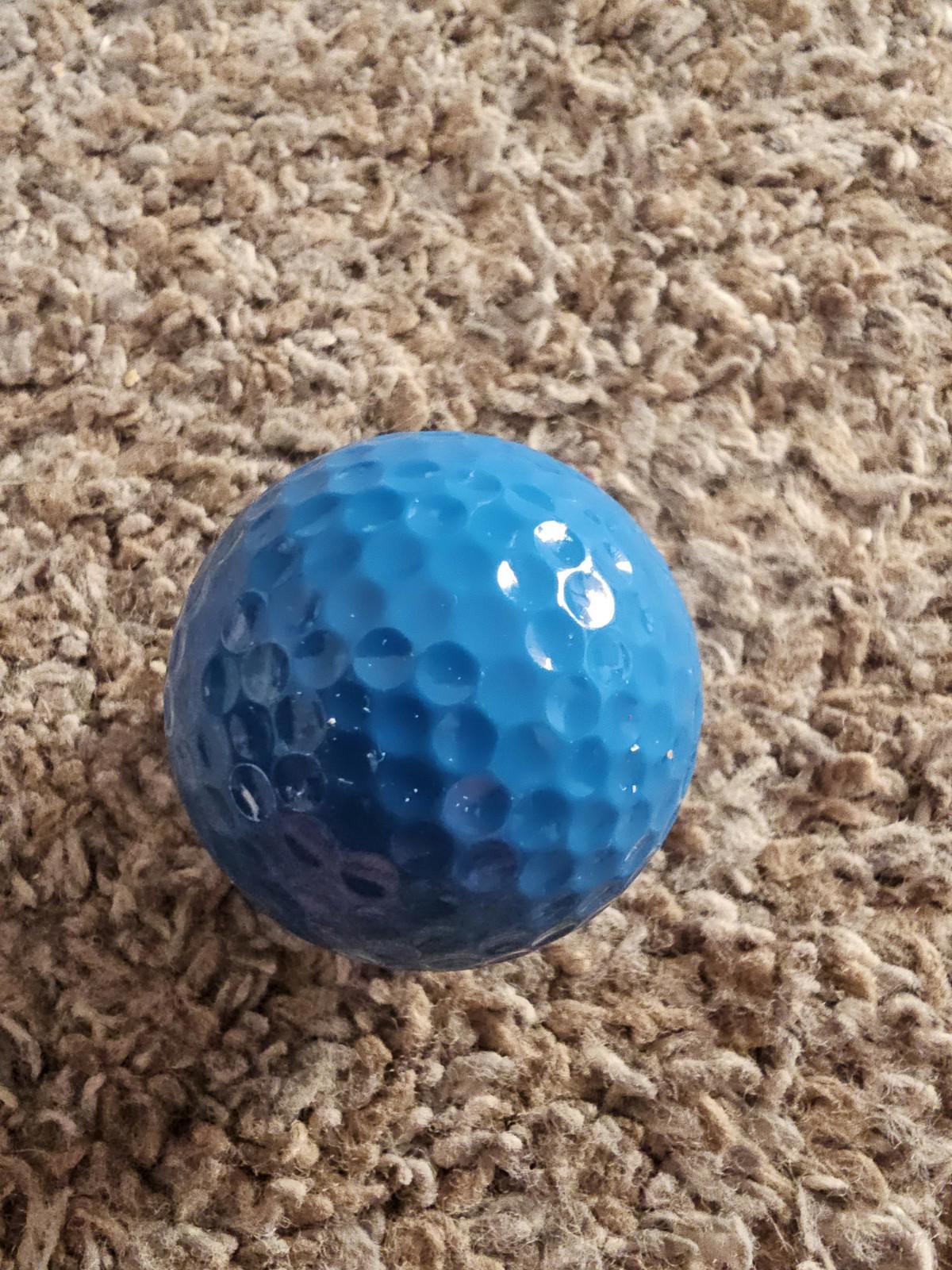 Blue M&M Logo Used Golf Ball  - 1ct (one)