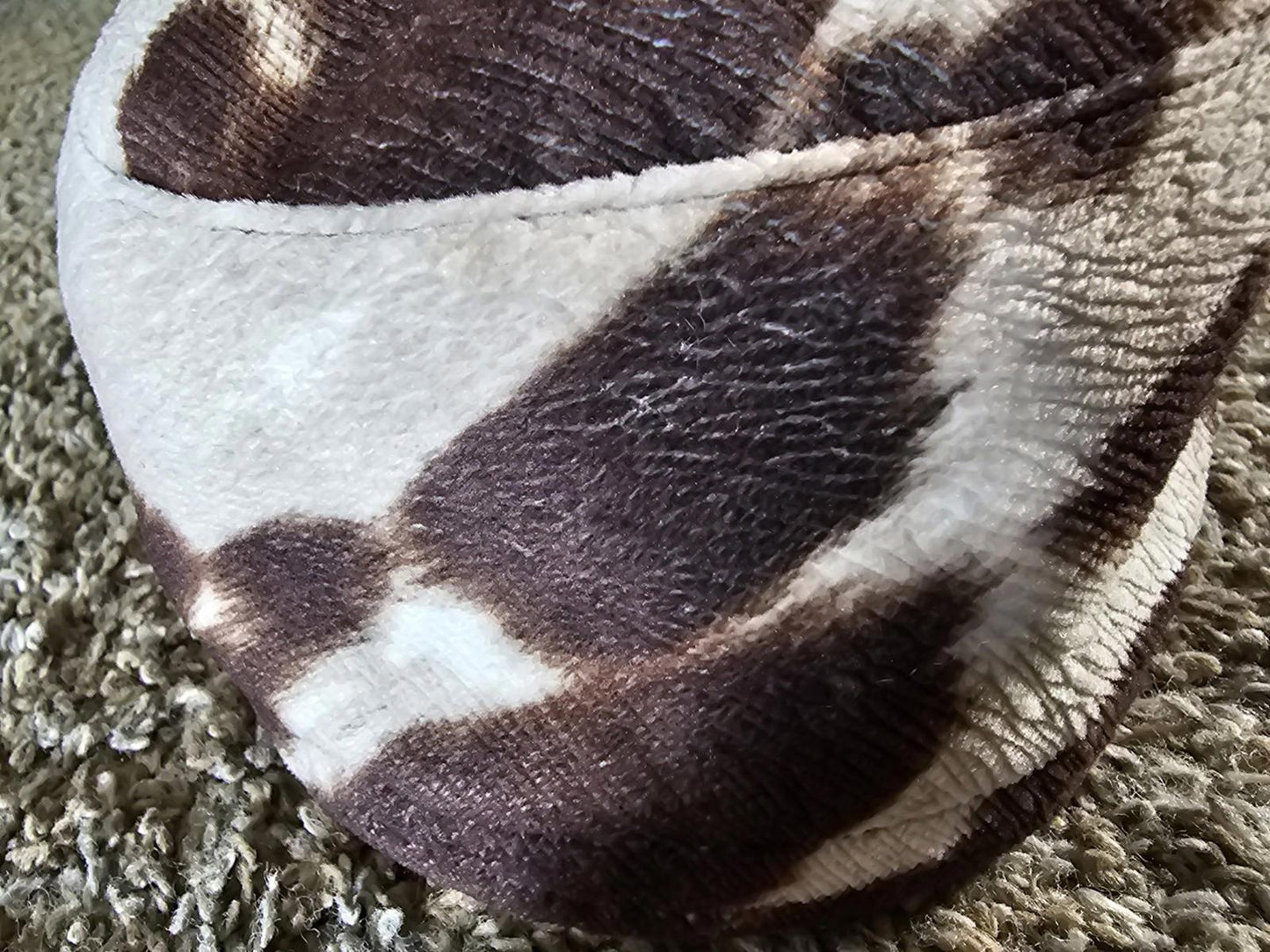 Faux Cow Hide Hat