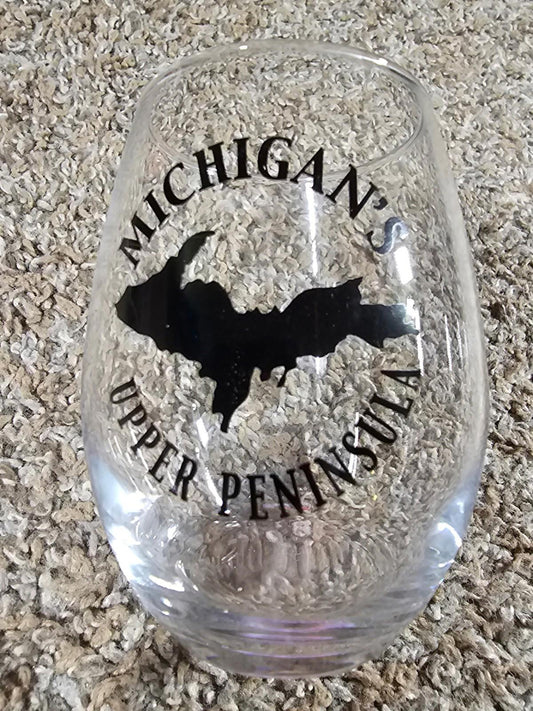 Michigan Upper Peninsula Liquor Glass