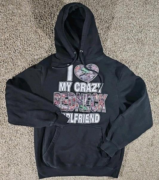 Lane 7 I Love My Crazy Redneck Girlfriend M Hoodie