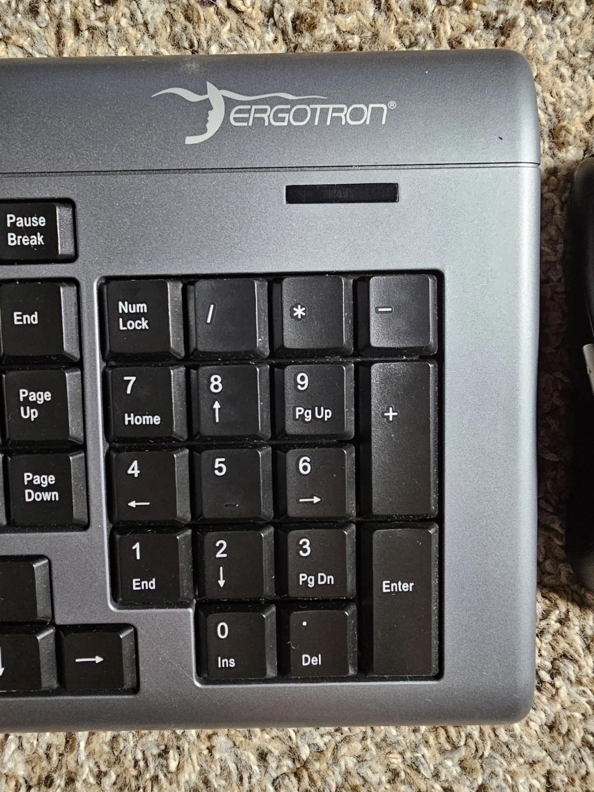 ergotron wireless keyboard and optical mouse Model KB990W