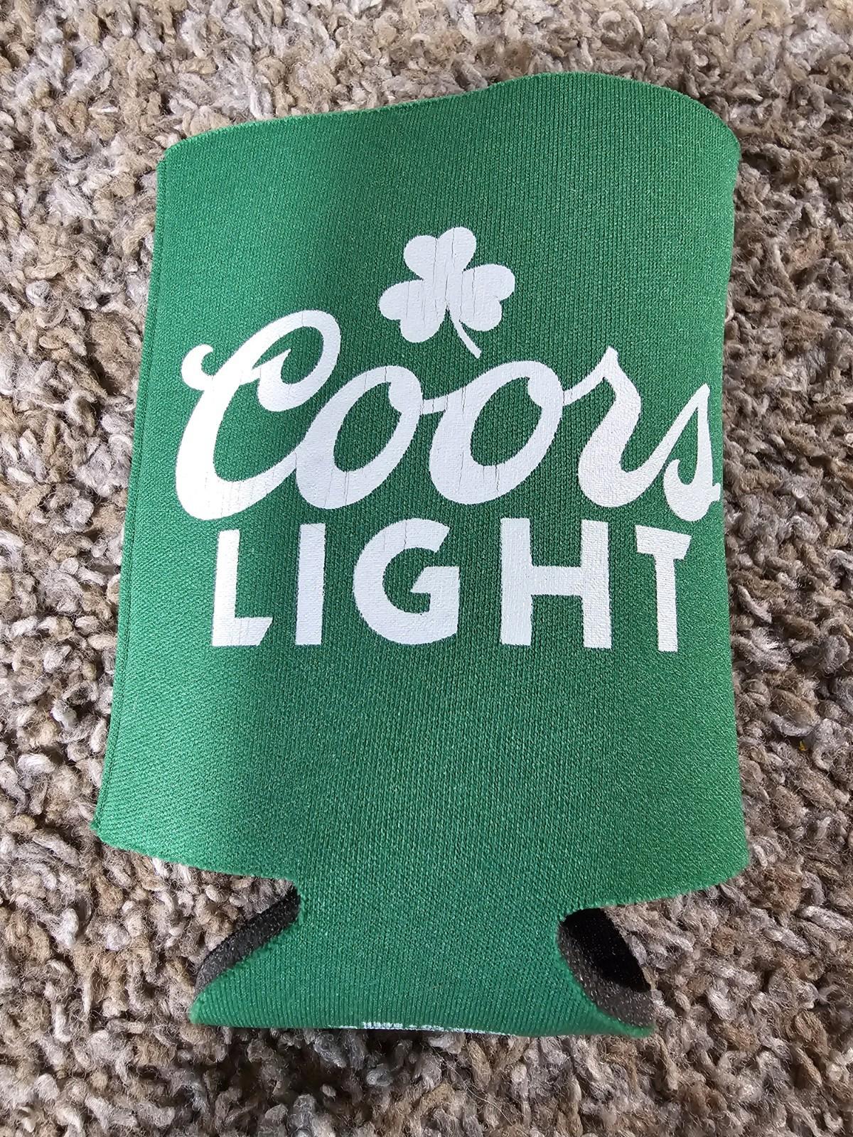 Coors Light Made To Chill St Pattys Day Holiday Green Beer Can Koozie