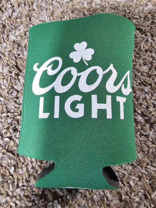 Coors Light Made To Chill St Pattys Day Holiday Green Beer Can Koozie