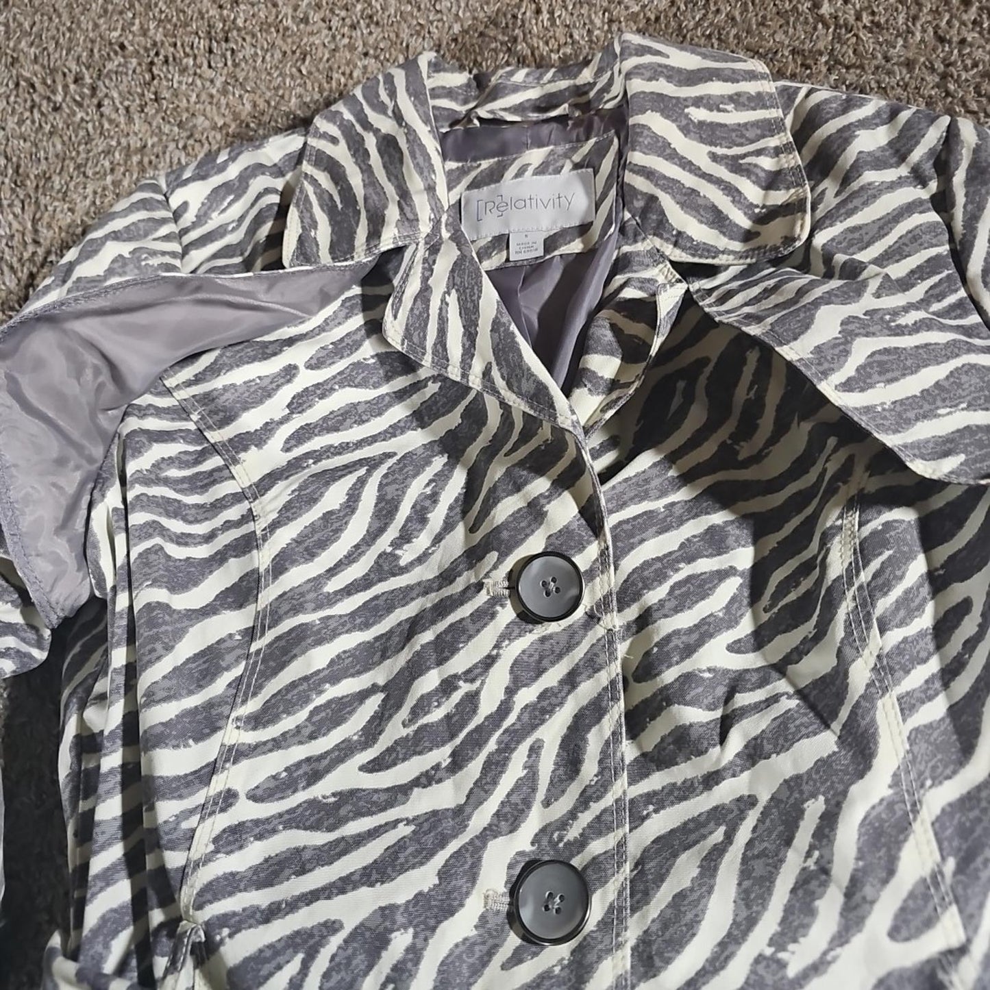 Relativity Zebra Sz 5 Safari Jacket