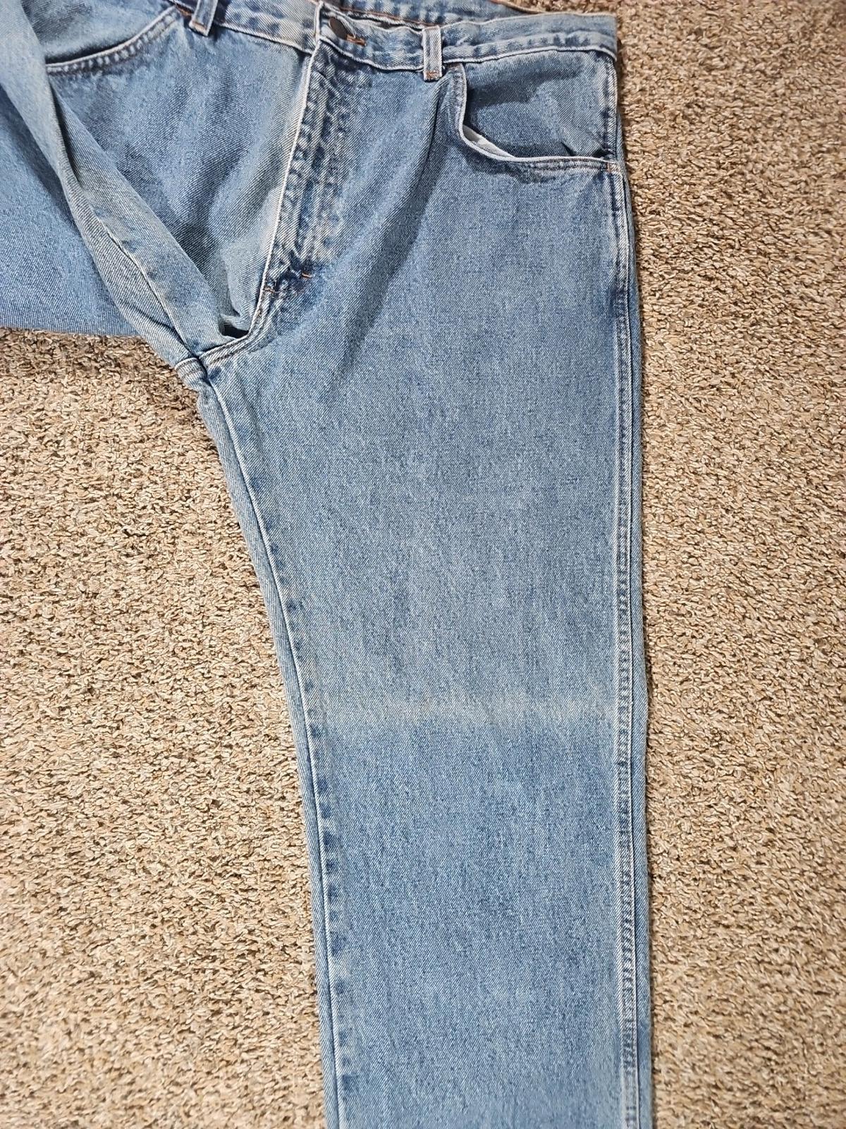 Rustler 38x30 Straight Blue Jeans