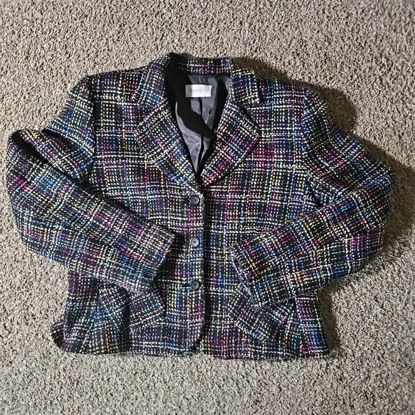 Chadwicks Thick Weave 3 Button Blazer SEE MEASUREMENTS