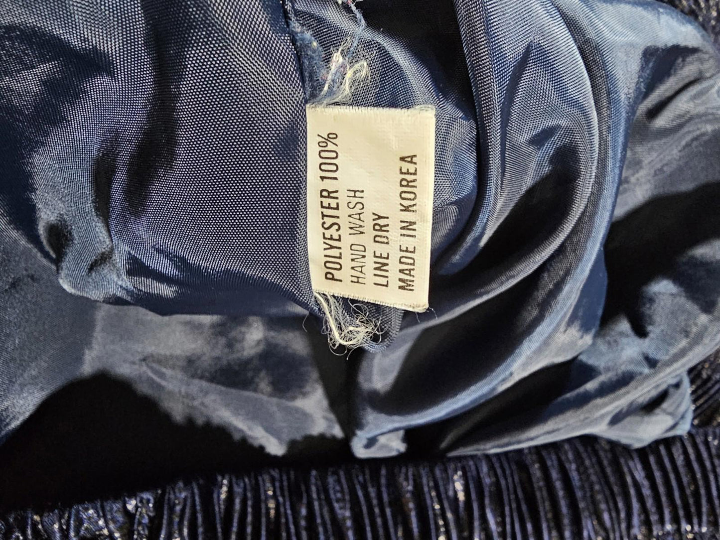 ARES fullzip ruffle jacket Black Blue SEE MEASUREMENTS