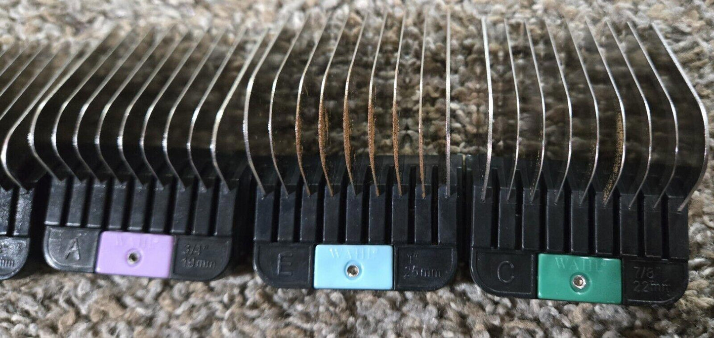 Stainless Steel Hair Clipper Attachment Comb Set Moser Wahl Ermila 1247-7440
