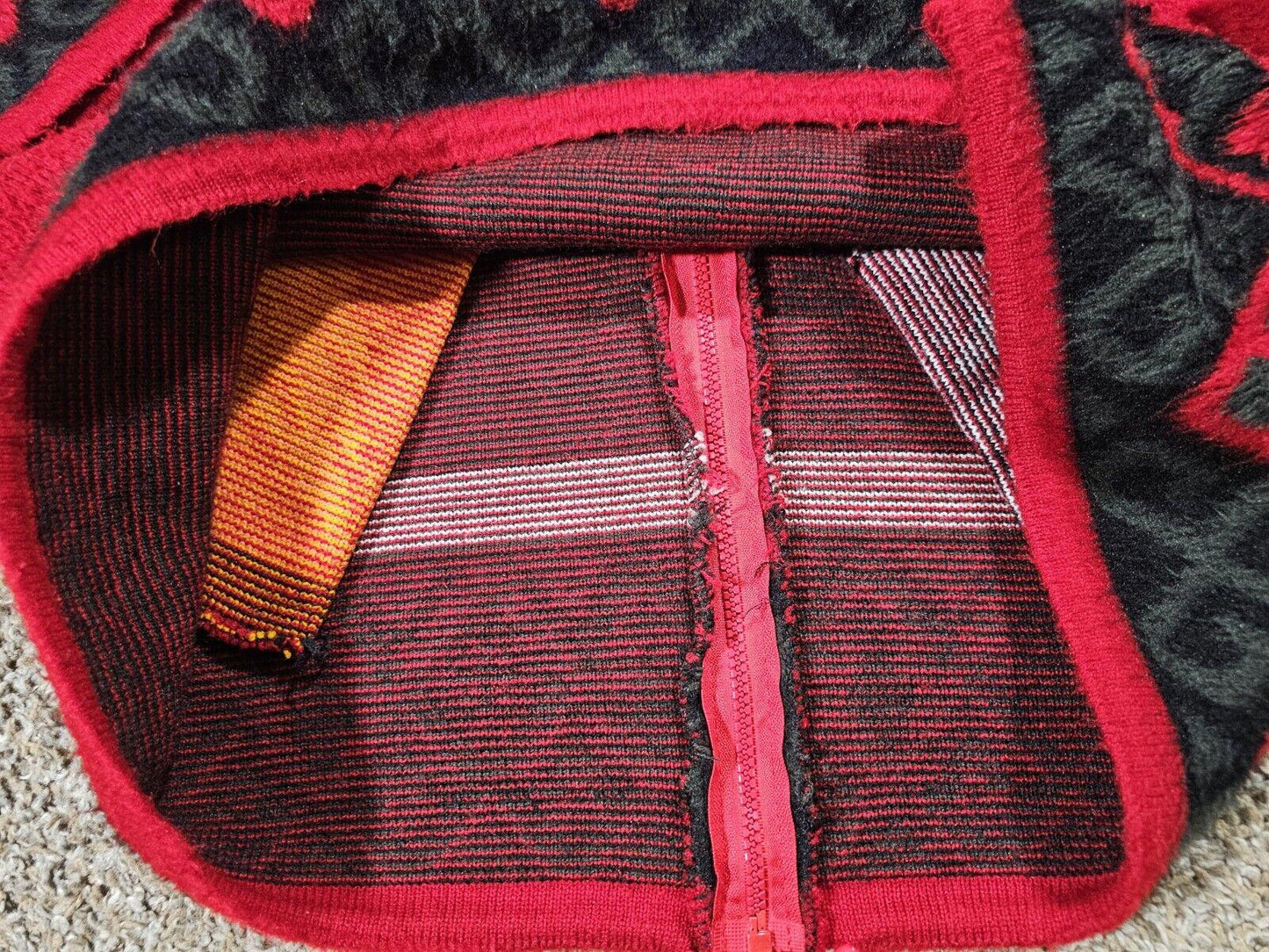 Galeria Peguche HUASI wool Hood Fullzip Handmade sweater L