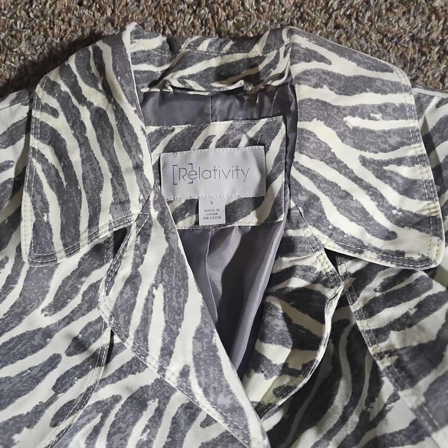 Relativity Zebra Sz 5 Safari Jacket