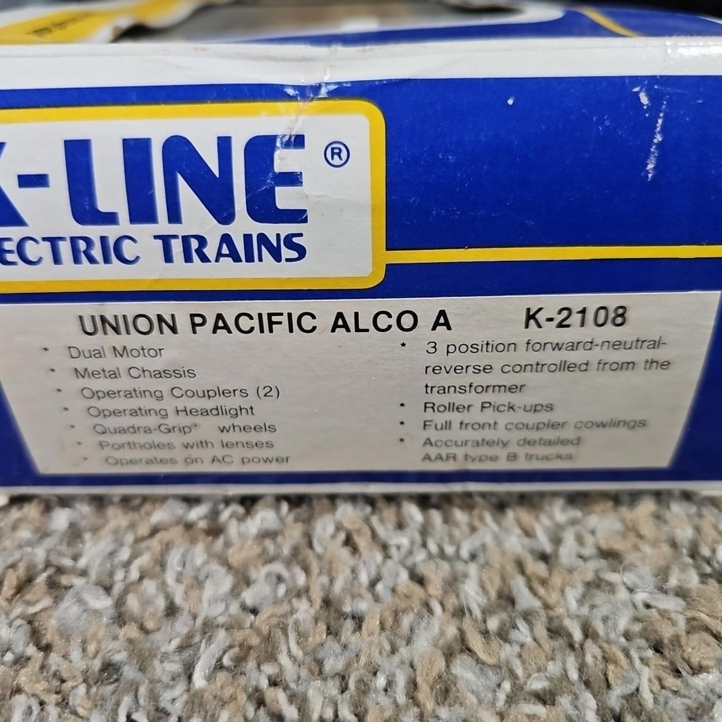 K-Line electric train Diesel Engine dual motor K2108 0/027 Gauge