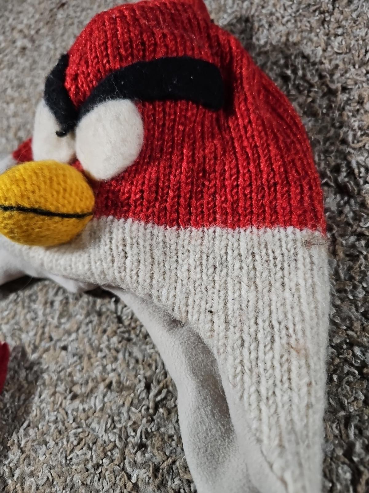 100% Wool Angry Birds Winter Hat Beanie