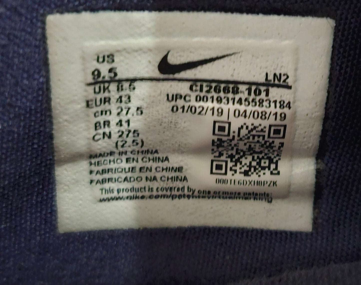 NIKE C12668-101 Basketball Shoes LeBron 16 Low USA Sz 9.5