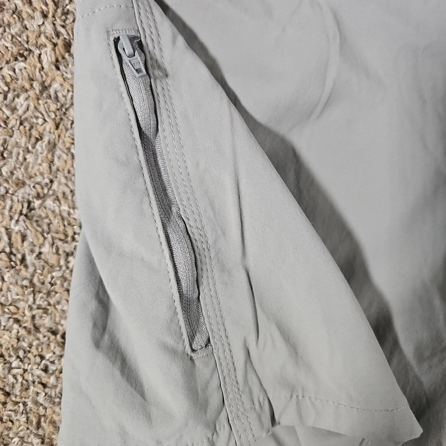 Wrangler Sz 36 Nylon Gray Hiking Shorts