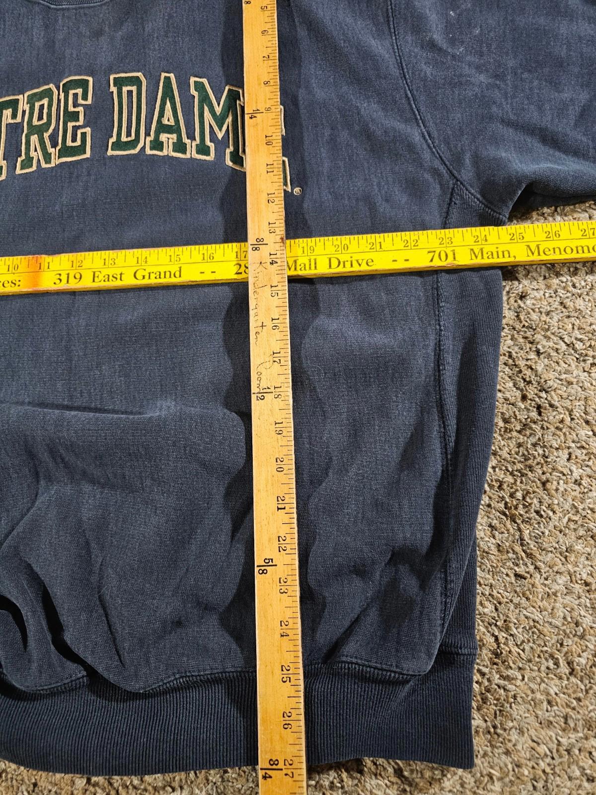 Vintage Steve & Barrys NOTRE DAME Sweater Blue Large