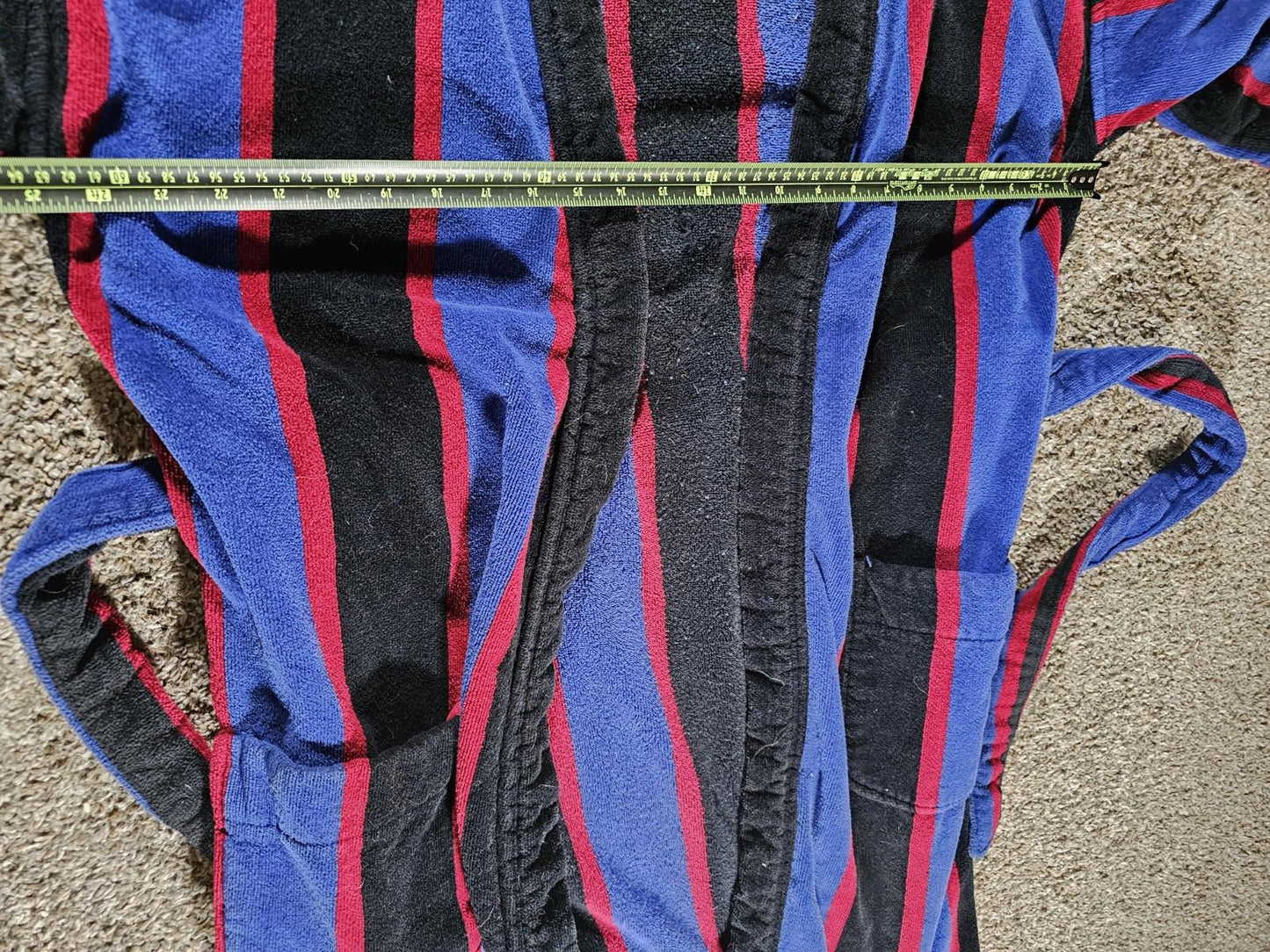 Vintage Turkish Towel Robe OS 80s Hill & Archer Belted Thick