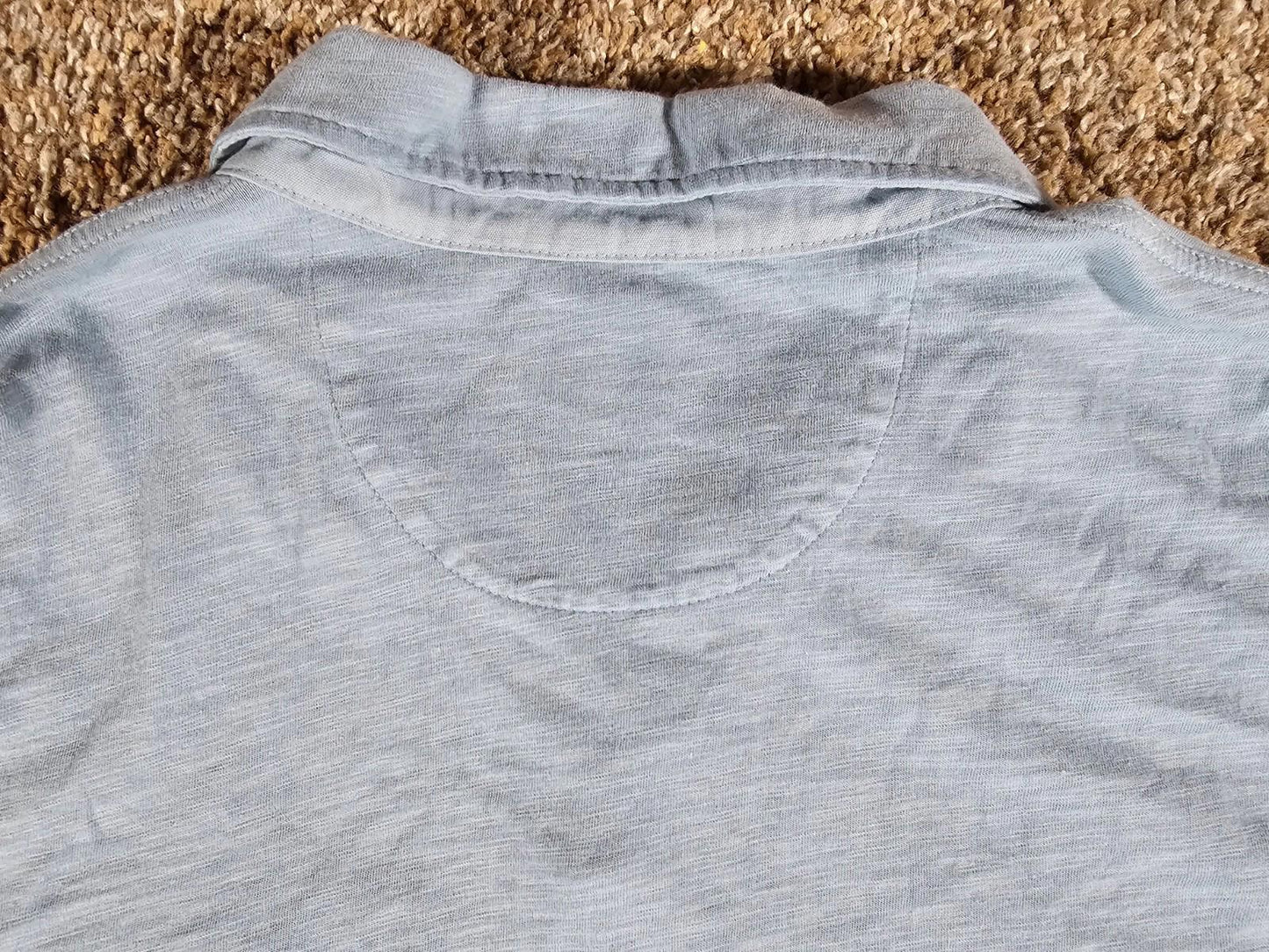 Johnnie O Blue Short Sleeve Golf Casual Open Polo Mens Sz L