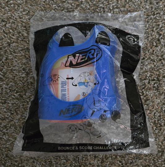 McDonald's Happy Meal Toy Nerf #3 Bounce & Score Challenge SEALED 2023 NIP