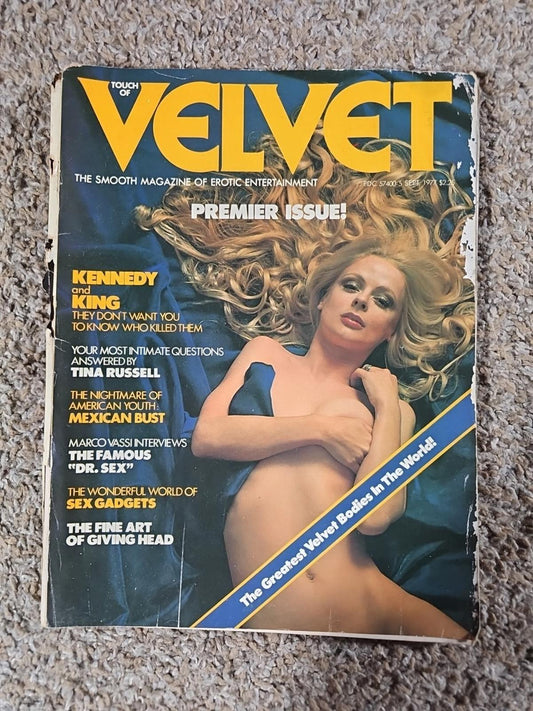 Touch Of Velvet September 1977 Magazine Vol 1 No 1 VERY RARE Premier Issue!