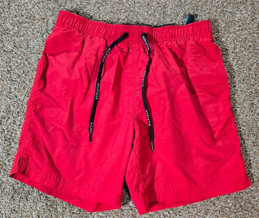 Tommy Hilfiger red drawstring swim trunks Lined Pockets M