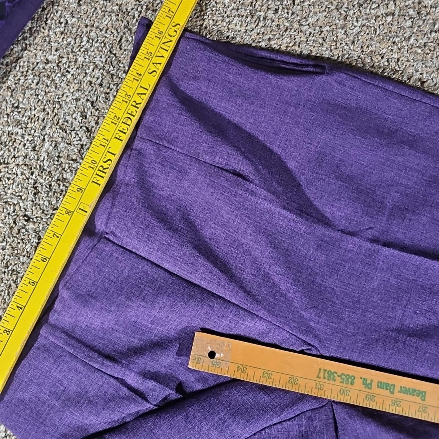Sag Harbor Dress Purple Pant Suit 3 Piece Sz 16