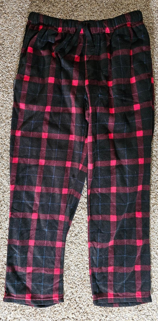AVALANCHE Outdoors Red Black Plaid Flannel Lounge Pants drawstring