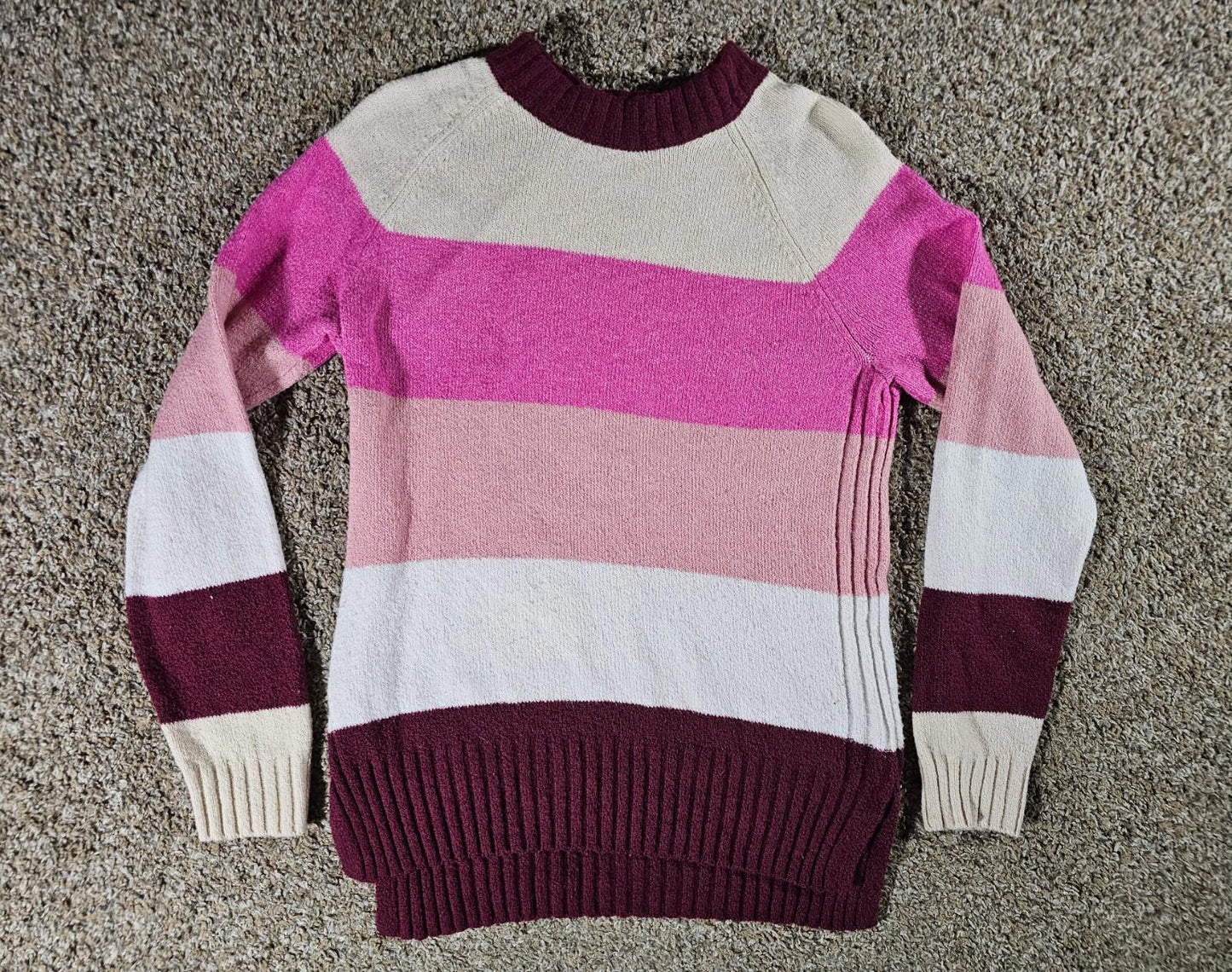Time & Tru M 8-10 Striped Sweater