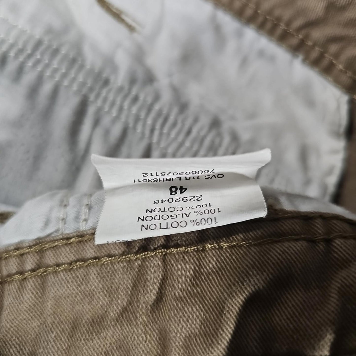 Lee Dungarees Cargo Shorts Sz 48 Khaki Utility Grunge
