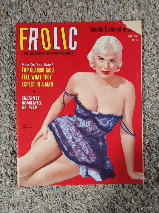 Frolic Mens Magazine Vol. 9 #2 October 1959 June Wilkinson