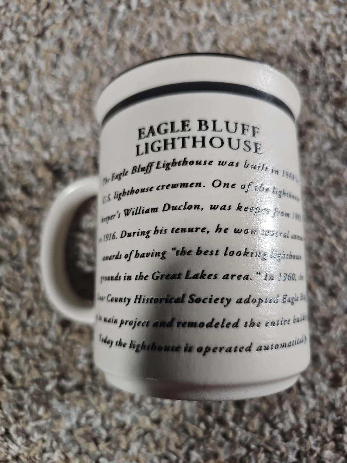 Scofield Eagle Bluff Lighthouse Door County WI Coffee Mug