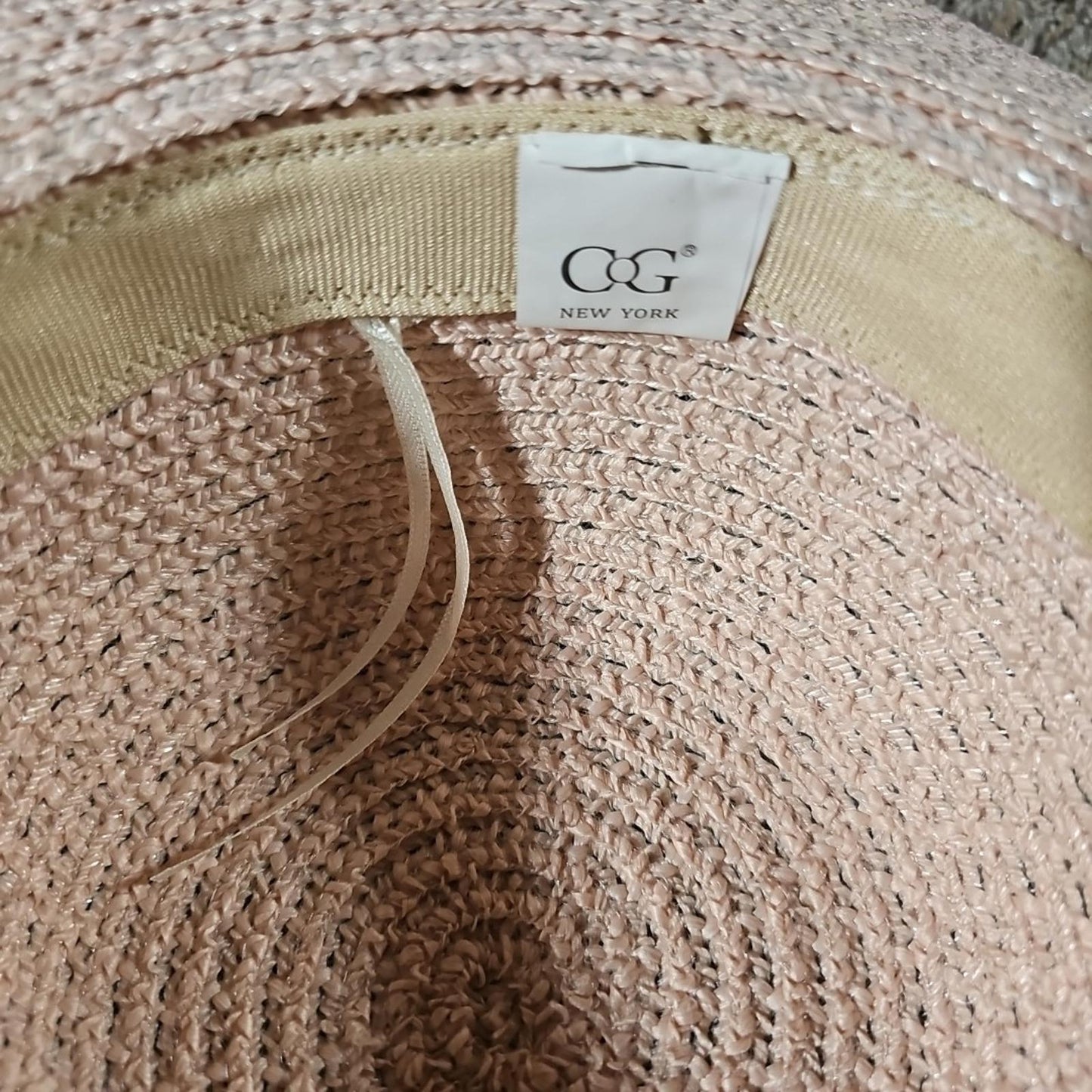 C&G Womens Pink Wide Brim Hat